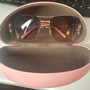 Juicy Couture Gold and Pink Sunglasses
